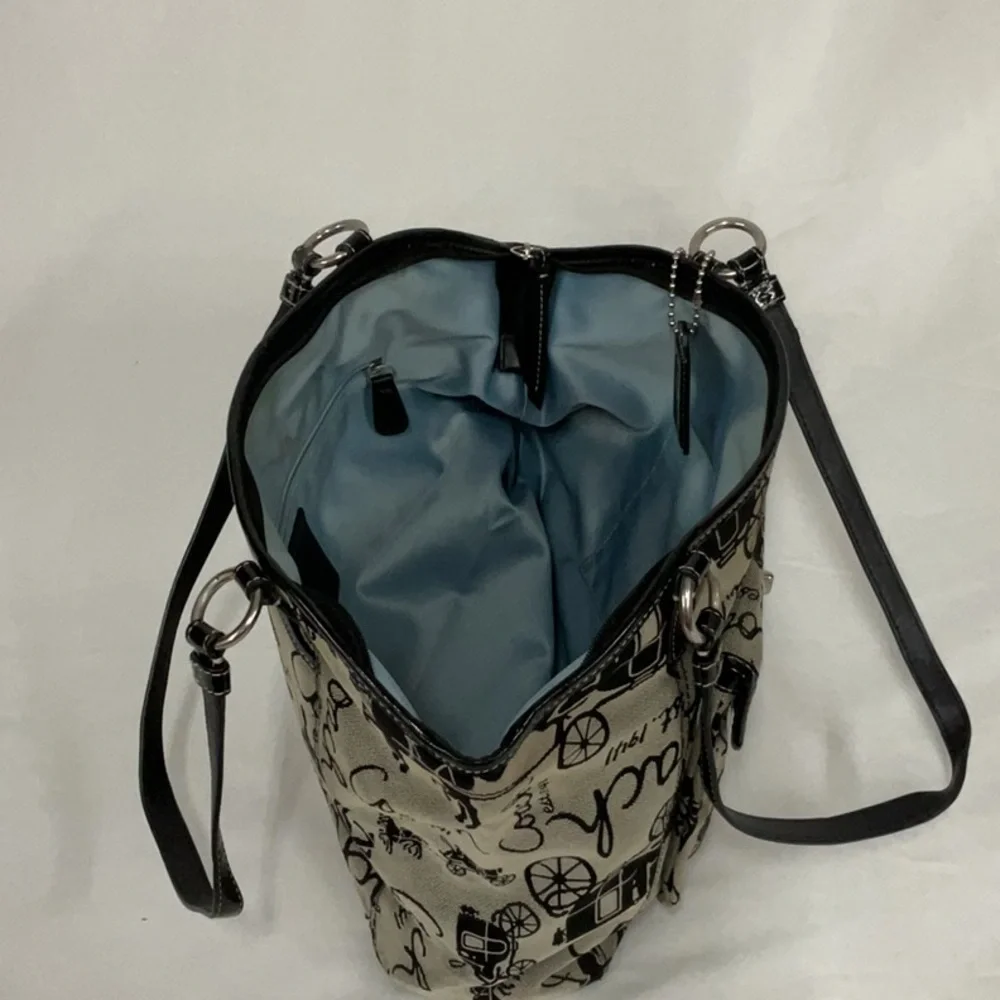 Coach Black and Tan Shoulder Bag
